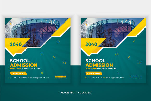 Designing High-Converting School Admission Social Media Banners