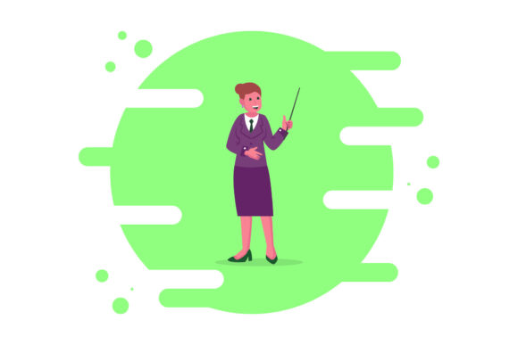 Enhancing Educational Design with High-Quality Teacher Class Education Circle Clipart