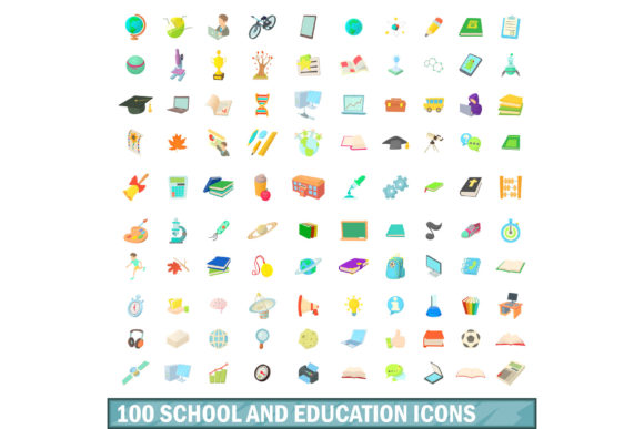 Enhancing Educational Design with the 100 School and Education Icons Set