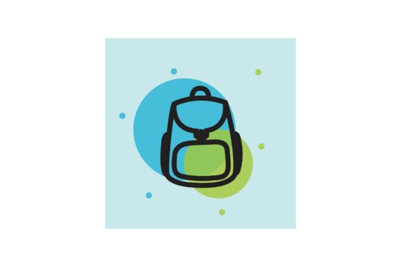 Flat Icon - Education School Bag: Elevating Digital Design with Versatile Visual Assets