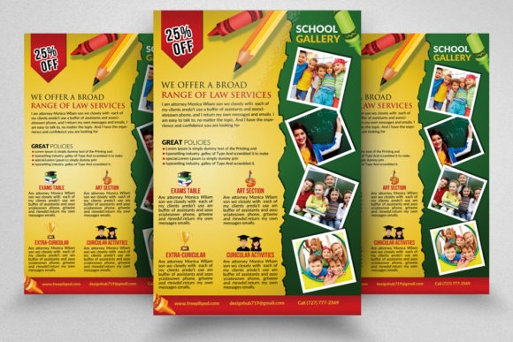 School Kids Education Flyer Design Guide